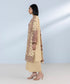 Women's Unstitched Pima Lawn Embroidered beige 3 Piece Suit